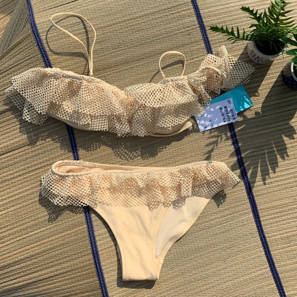 H & M Yellow 2 Piece Bikini